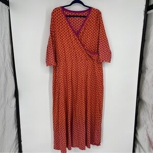 Soft Surroundings maxi dress faux wrap